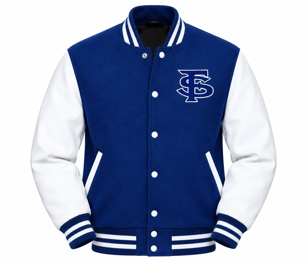 Central Valley Varsity Jacket — Navy & White